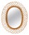 Large Oval Mirror in Bamboo, Rattan and Wicker by Franco Albini, Italy, 1970s For Sale