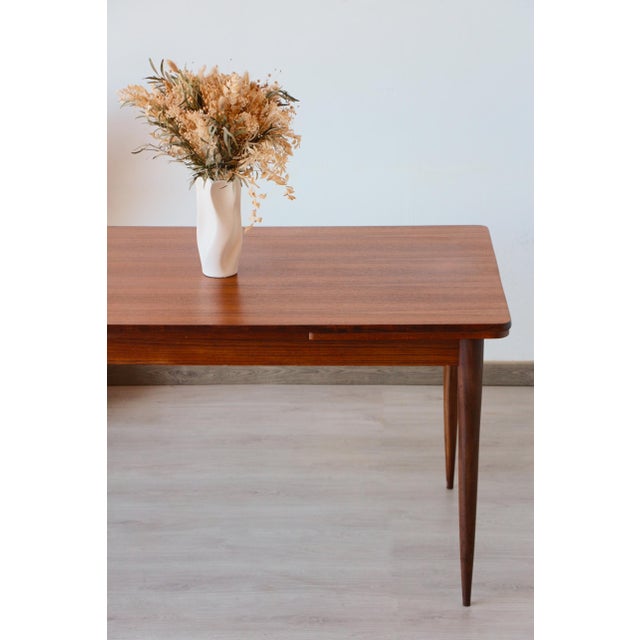 Vintage Scandinavian Teak Extendable Dining Table, 1960s For Sale - Image 10 of 18