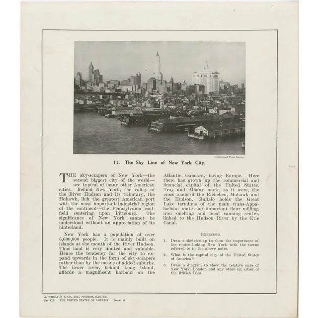Geographical Pictures of the Usa Set VII by A. Wheaton & Co., 1920s, Set of 13 For Sale - Image 13 of 15