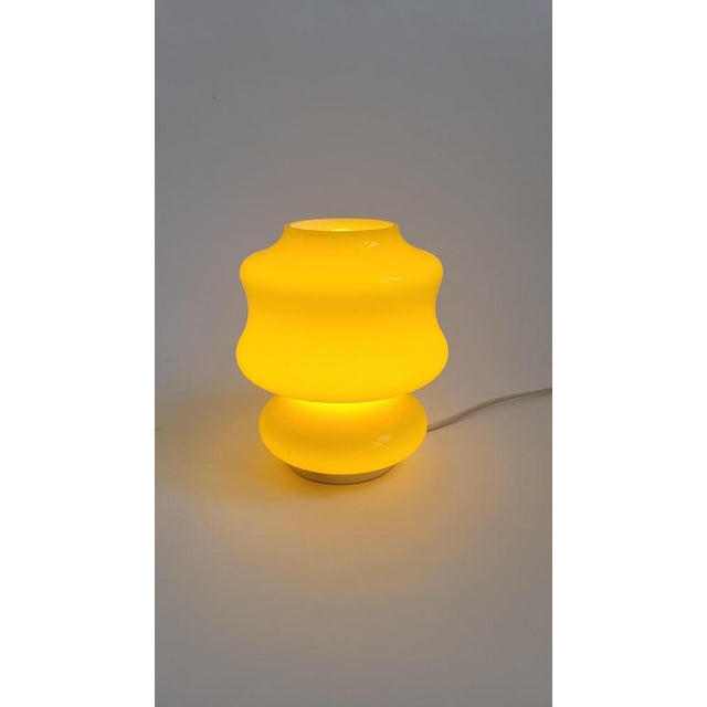 Yellow Vintage Italian Space Age Table Lamp, 1960s For Sale - Image 8 of 11