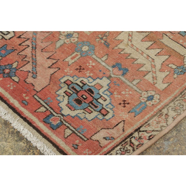 Late 18th Century Antique Bakshaish Tribal Rug in Colorful Geometric Medallion Design - Rug & Kilim For Sale - Image 5 of 7
