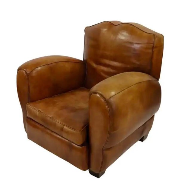 French Art Deco Club Chairs For Sale - Image 4 of 9