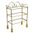 Italian Hollywood Regency Gold Gilt Iron 3 Tier Shelf Small Display Stand (A) For Sale