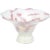 Murano Fratelli Toso Opalescent Pink Aventurine Ribbons Vintage Italian Art Glass Footed Bowl For Sale - Image 9 of 9
