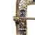 Mid 20th Century 14k Rhodium Finish Yellow Gold Sapphire and Diamond Filigree Brooch For Sale In New York - Image 6 of 8