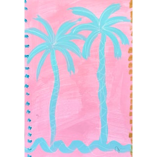 Harbor Island Painted Palm Study III For Sale