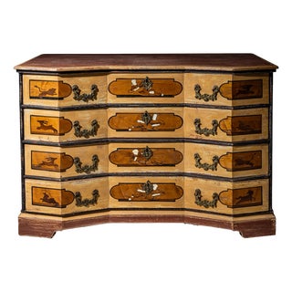 Baroque Painted Chest of Drawers, Italy, 1750s For Sale