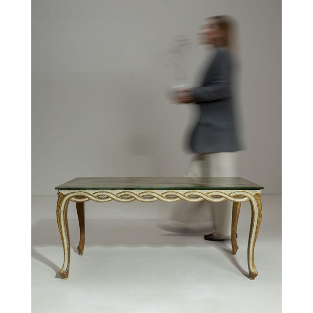 19th Century France Louis XV Bronze Wood Coffee Table For Sale In Greensboro - Image 6 of 10