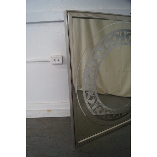 Vanguard Mid-Century Square Chrome Wall Mirrors - A Pair For Sale - Image 9 of 10