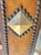 ​vintage Grand Scale Studded Leather and Mother-of-Pearl Inset Wall Mirror For Sale - Image 12 of 12