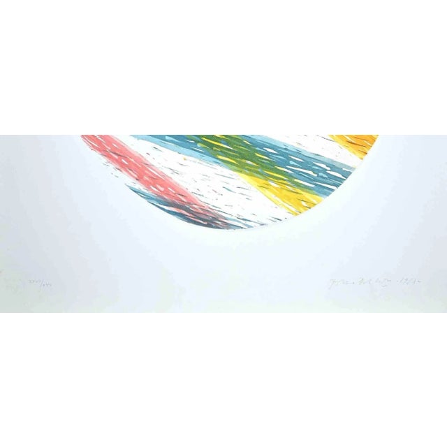 Oval is a color etching and aquatint on paper, realized in 1987 by the Italian graphic master Piero Dorazio (Rome, 1927 -...