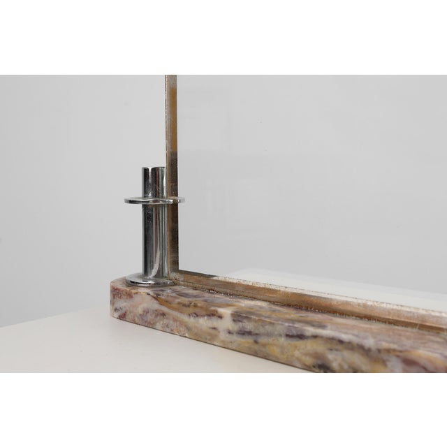 Art Deco Picture Frame with Marble Base, France, 1920s For Sale - Image 3 of 13