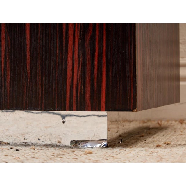 Cinnamon Mid 20th Century Rosewood Long Pedestal For Sale - Image 8 of 9