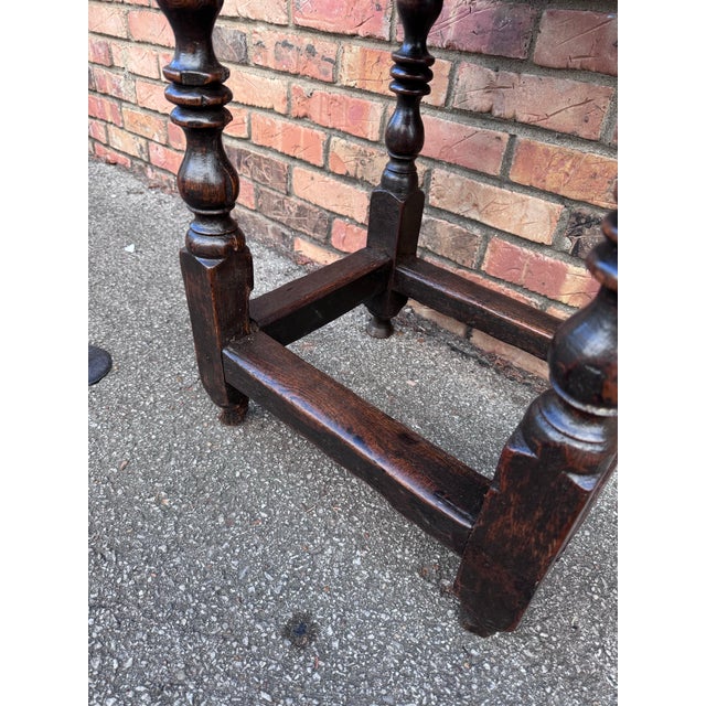 19th Century French Turned Leg Side Table For Sale - Image 10 of 10