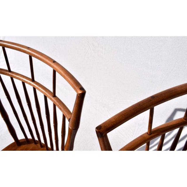 Nichols & Stone Birdcage Windsor Dining Chairs, Faux Bamboo For Sale - Image 9 of 9