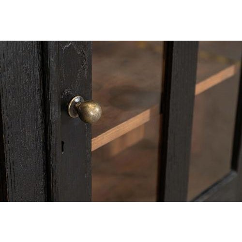 19th Century English Ebonised Oak Hall Cupboard, 1890 For Sale - Image 11 of 13