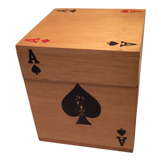 Vintage Wood & Cork Playing Card Coasters Set of 8 Chairish