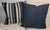 Late 19th Century Blue and White Striped Linen Pillows For Sale - Image 5 of 5