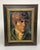 Framed Portrait of Young Man Gentleman Signed Oil on Canvas Overall, size 13 1/4 inches wide by 16 1/2 inches tall it is...