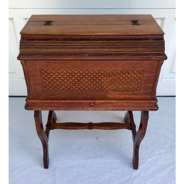 Antique Sewing Storage Cabinet Box Chairish