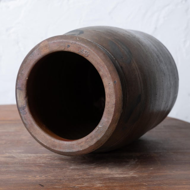 Gray Virginia Stoneware Blue Slip Crock For Sale - Image 8 of 9