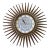 1980s Italian Wood Wall Swacth Clock Handcrafted From Tuscania For Sale
