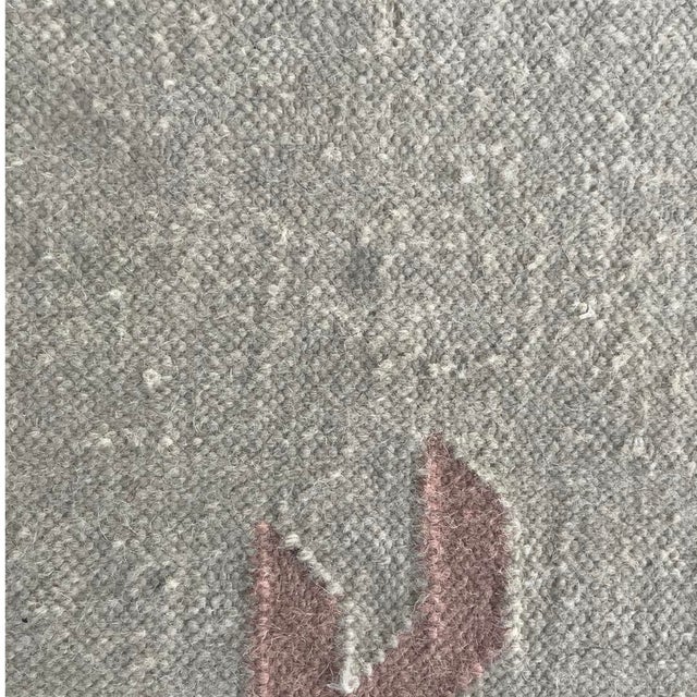 Beige Italian Modern Short-Pile Rug with Geometric Pattern, 1980s For Sale - Image 8 of 15