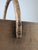 Antique Wabi-Sabi Wooden Log Basket with Wrought Iron Fittings For Sale - Image 16 of 18