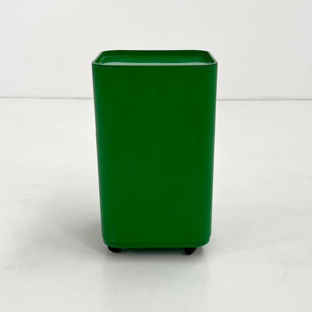 Kartell Green Componibili Storage Unit by Anna Castelli for Kartell, 1970s For Sale - Image 4 of 9