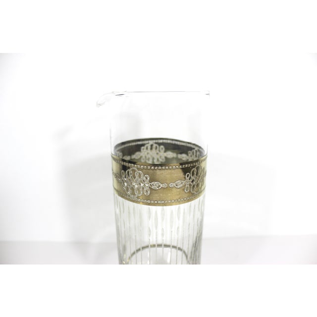 Mid-Century Modern Vintage Culver Tyrol Gold Cocktail Martini Pitcher Glass Mid Century Modern MCM For Sale - Image 3 of 9