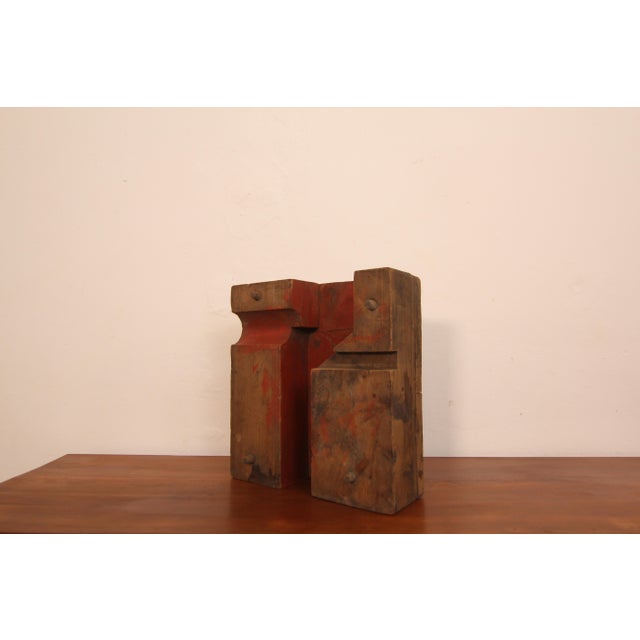 Early 20th Century Wooden Casting Pattern Object with Original Patina For Sale - Image 15 of 16