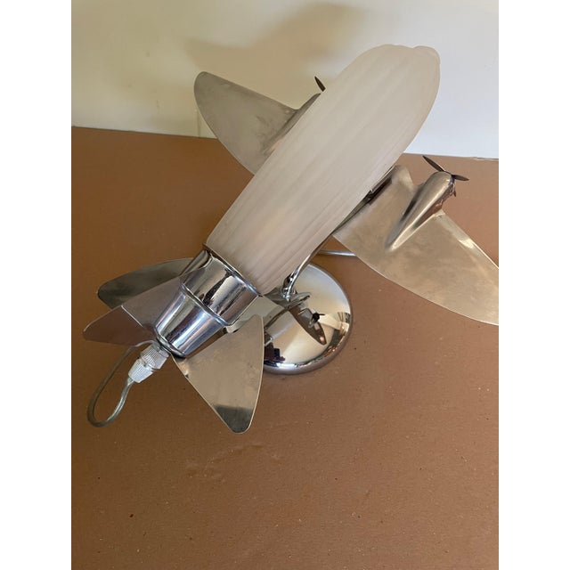 Airplane Lamp by Sarsaparilla, 1970s For Sale - Image 4 of 8