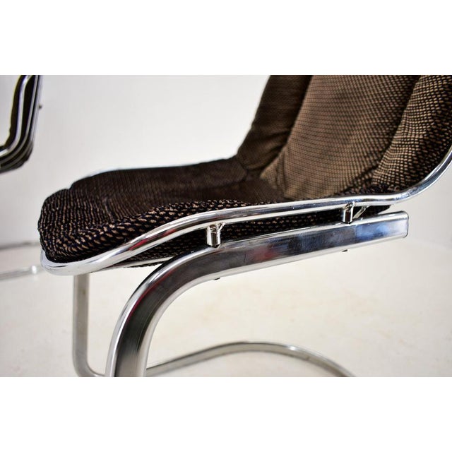 Mid-Century Modern Chrome Dining Chair by Gastone Rinaldi, Italy, 1970s For Sale - Image 3 of 17