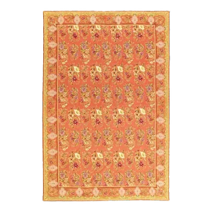 Handwoven Vintage Needlepoint Flat Weave Rug