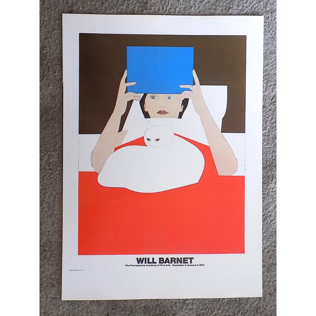 1970s Vintage Will Barnet 20th Century Poster Lithograph For Sale - Image 5 of 5