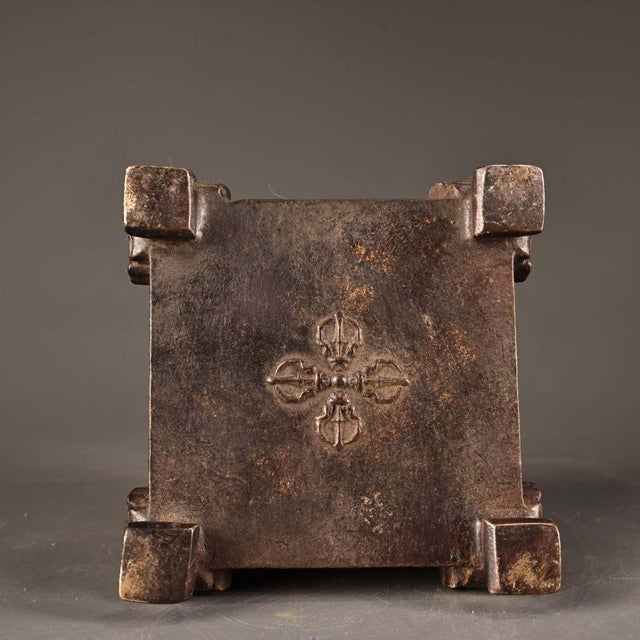 Late 19th Century Gilt Bronze Qilin Incense Burner, Mythical Beast Censer, 1.8kg For Sale In Los Angeles - Image 6 of 10