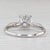 Metal 1.52ctw Round Diamond Engagement Ring Platinum Size 7.25 Gia For Sale - Image 7 of 8