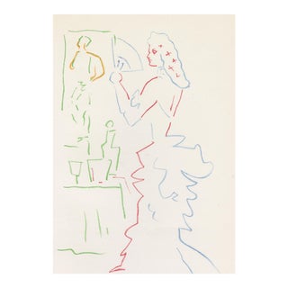 Jean Cocteau Lithograph, Mourlot Edition 1957 For Sale