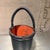 For your consideration, an antique 19th-century leather fire bucket, traditionally used in bucket brigades before the...