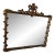 1940 Antique Nurre Plume Crest Giltwood Mirror - Louis XVI Hollywood Regency Style For Sale