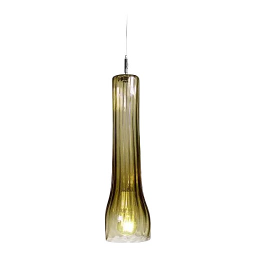 Curve Pendant Light from the Flashlight Collection in Moss For Sale