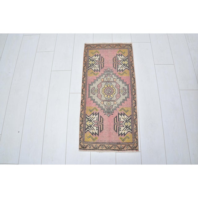 Turkish Wool Mid 20th Century Small Kilim For Sale - Image 3 of 5