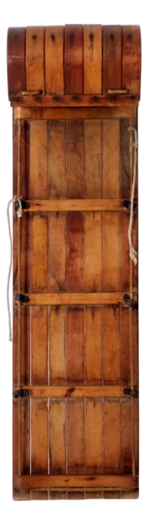 Mid-Century Wooden Toboggan