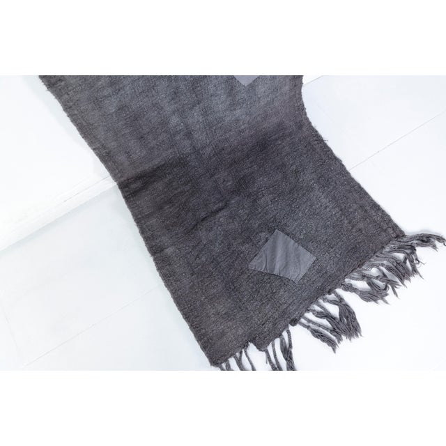 Vintage Grey Hemp Runner Rug For Sale - Image 11 of 17