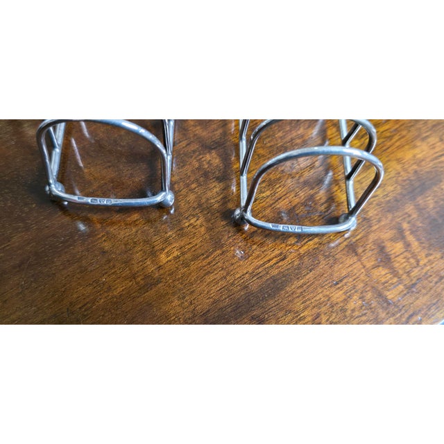 Metal Silver Toast Racks Chester, 1904, Set of 2 For Sale - Image 7 of 8