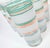 Contemporary 90s Rainbow Sherbet Striped Tumblers- Set of Six For Sale - Image 3 of 12