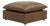 Cali Brown Performance Leather Ottoman For Sale