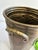 Vintage Embossed Grapevine Solid Brass Vase With Handles For Sale - Image 10 of 10