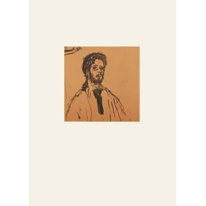 1959 After Pierre Bonnard "Self-Portrait" Vintage Hungarian Monochrome Print