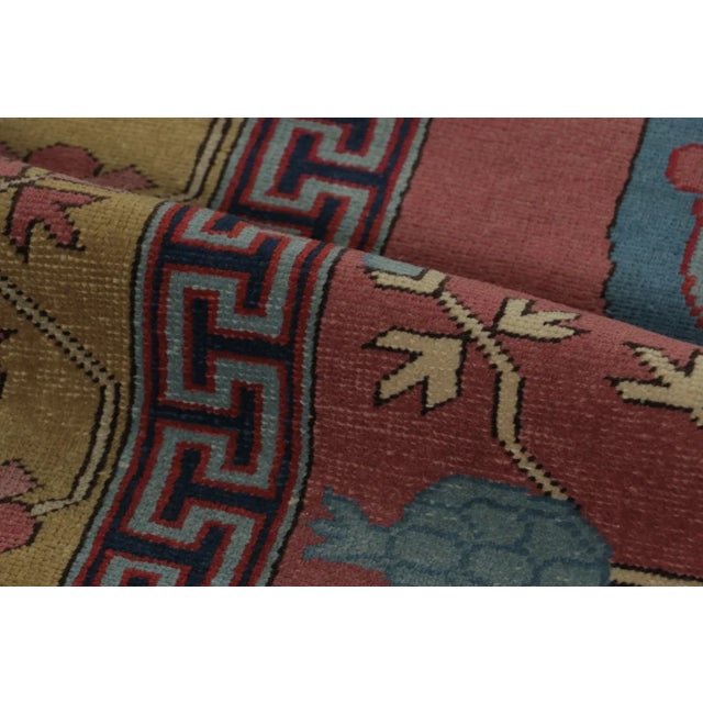 Brick Red Vintage Turkish Runner With Vase Vinery & Oval Medallions - Rug & Kilim For Sale - Image 8 of 9